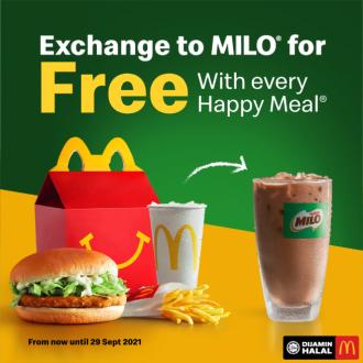 McDonald's Happy Meal FREE Upgrade To Milo Promotion (valid until 29 September 2021)