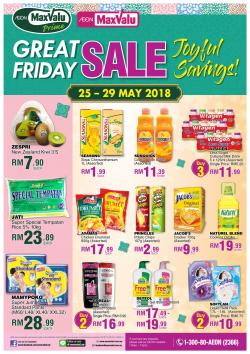 AEON MaxValu Great Friday Sale (25 May 2018 - 29 May 2018)