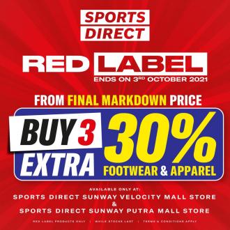 Sports Direct Red Label Sale (valid until 3 October 2021)