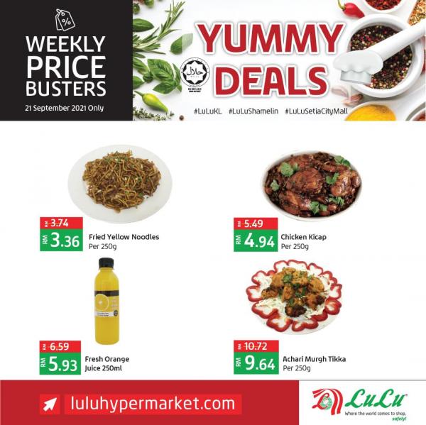 LuLu Hypermarket Yummy Deals Promotion (21 September 2021)