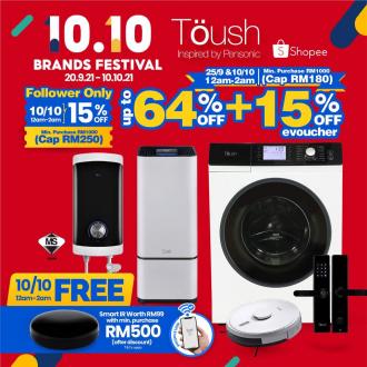 TOUSH Shopee Payday & 10.10 Sale (25 Sep 2021 - 10 Oct 2021)