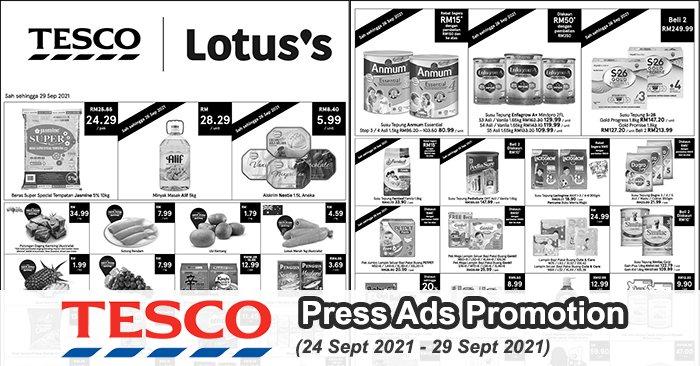 Tesco / Lotus's Press Ads Promotion (24 Sep 2021 - 29 Sep 2021)