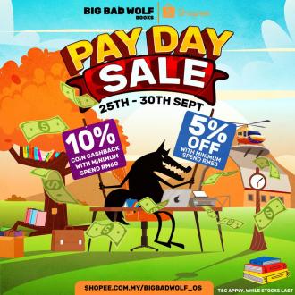 Big Bad Wolf Books Shopee Pay Day Sale (25 Sep 2021 - 30 Sep 2021)