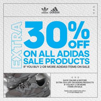 JD Sports Adidas Sale Extra 30% OFF (27 September 2021 - 30 September 2021)