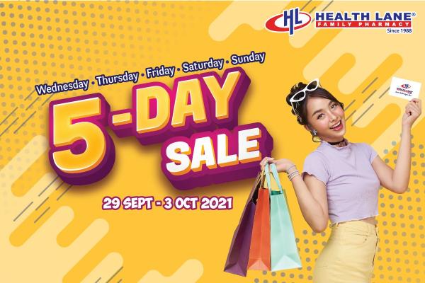 Health Lane 5 Days Sale (29 September 2021 - 3 October 2021)