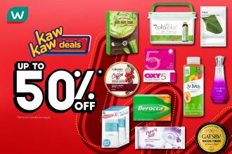 Watsons Kaw Kaw Deals Sale Up To 50% OFF (30 September 2021 - 4 October 2021)