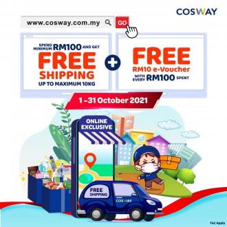 Cosway Online FREE Shipping & FREE Voucher Promotion (1 Oct 2021 - 31 Oct 2021)