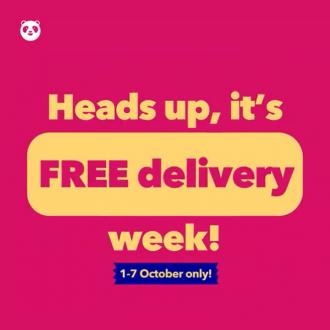 FoodPanda Shops FREE Delivery Week Promotion (1 October 2021 - 7 October 2021)
