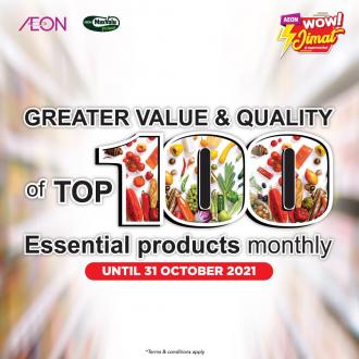 AEON Top 100 Essential Products Promotion (valid until 31 October 2021)