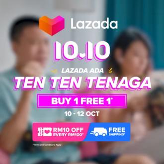 Lazada 10.10 Sale (10 Oct 2021 - 12 Oct 2021)