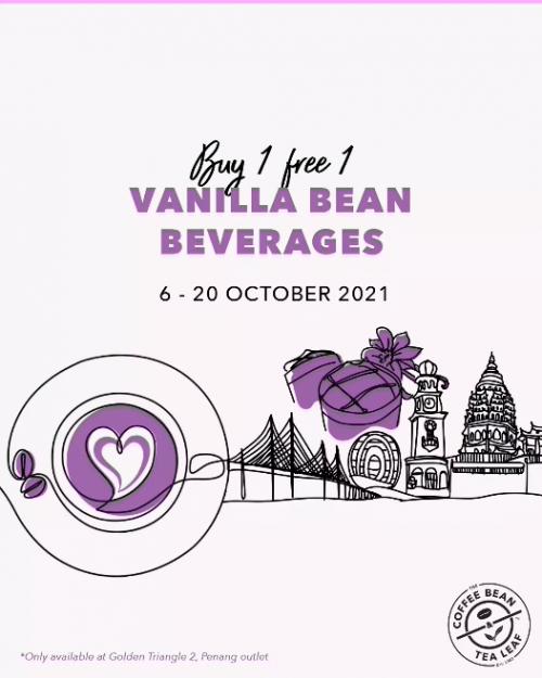 Coffee Bean Golden Triangle 2 Penang Opening Promotion (6 October 2021 - 20 October 2021)