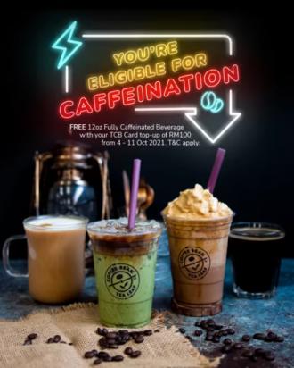 Coffee Bean Top Up TCB Card Get Fully Caffeinated Promotion (4 October 2021 - 11 October 2021)