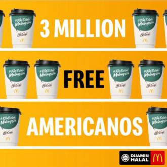 McDonald's FREE McCafe Americanos Coffee Vouchers Promotion