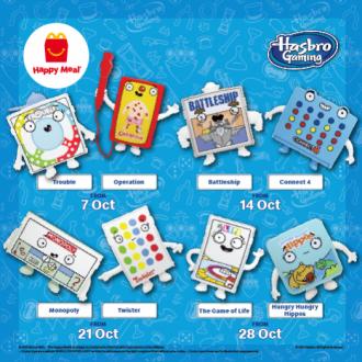 McDonald's Happy Meal FREE Hasbro Gaming Toys Promotion (7 October 2021 - 3 November 2021)