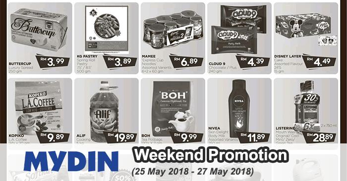 MYDIN Weekend Promotion at Peninsular Malaysia (25 May 2018 - 27 May 2018)