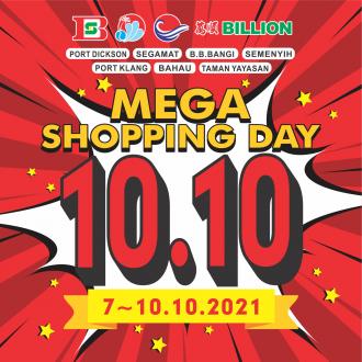 BILLION 10.10 Mega Shopping Day Sale at 7 Stores (7 October 2021 - 10 October 2021)