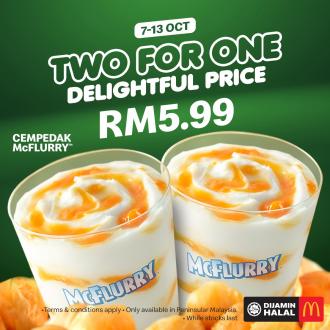 McDonald's Cempedak McFlurry 2 @ RM5.99 Promotion (7 October 2021 - 13 October 2021)