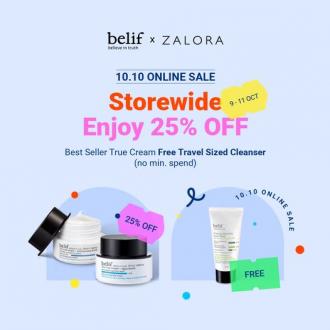 Belif Zalora 10.10 Sale Storewide 25% OFF (9 October 2021 - 11 October 2021)