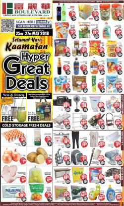 Boulevard Hypermarket Hyper Great Deals Promotion at Kepayan Sabah (25 May 2018 - 27 May 2018)