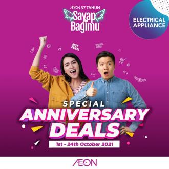 AEON Anniversary Sale Electrical Appliance Promotion (valid until 24 October 2021)