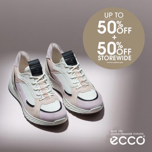 Ecco Outlet Special Sale Up To 50% OFF + 50% OFF at Johor Premium Outlets (15 October 2021 - 24 October 2021)