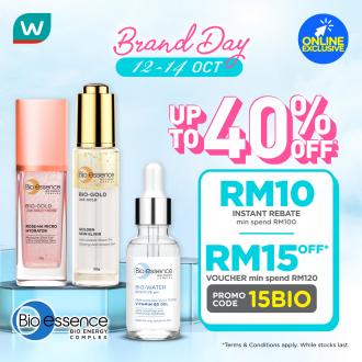 Watsons Online Bio Essence Brand Day Sale Up To 40% OFF & FREE Promo Code (12 October 2021 - 14 October 2021)