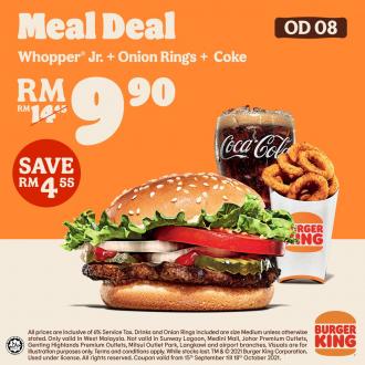 Burger King Single & Double Burger Meals Promotion (15 September 2021 - 18 October 2021)