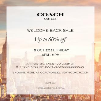 Coach Welcome Back Sale Up To 60% OFF at Genting Highlands Premium Outlets (15 Oct 2021 - 17 Oct 2021)