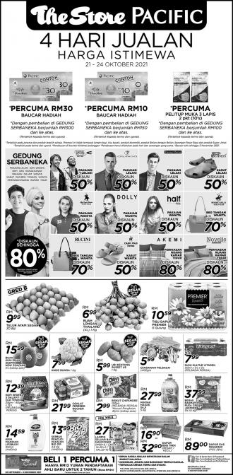 The Store and Pacific Hypermarket Weekend Promotion (21 October 2021 - 24 October 2021)
