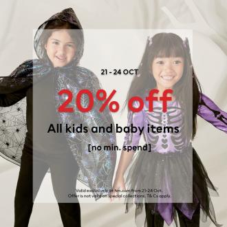 H&M Online Kids and Baby Item Halloween Sale 20% OFF (21 October 2021 - 24 October 2021)