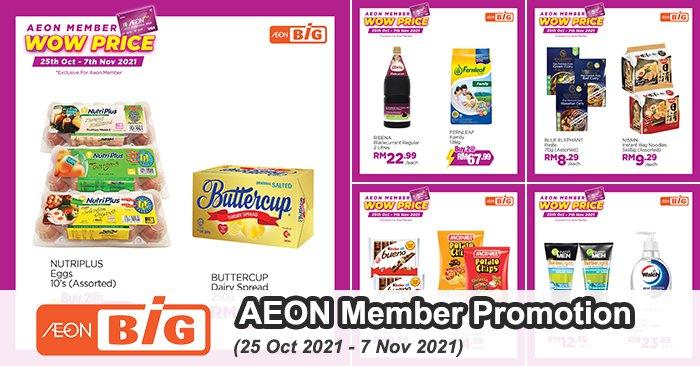 AEON BiG AEON Members Wow Price Promotion (25 Oct 2021 - 7 Nov 2021)