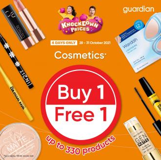 Guardian Cosmetics Buy 1 FREE 1 Promotion (28 Oct 2021 - 31 Oct 2021)
