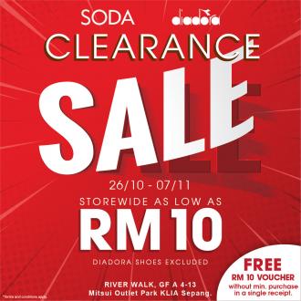Soda & Diadora Clearance Sale at Mitsui Outlet Park (26 October 2021 - 7 November 2021)