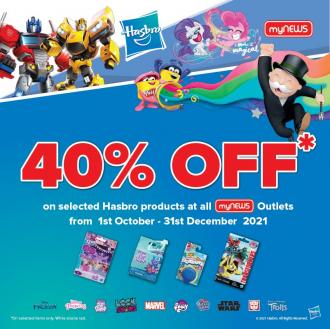 myNEWS Hasbro Products 40% OFF Promotion (1 October 2021 - 31 December 2021)