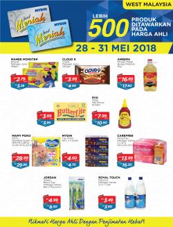 MYDIN Customer Member Price Promotion at Peninsular Malaysia (28 May 2018 - 31 May 2018)