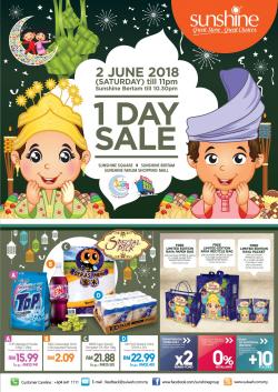 Sunshine Retail Penang 1 Day Sale (2 June 2018)