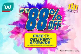 Watsons Online 11.11 Sale Up To 88% OFF (valid until 12 Nov 2021)