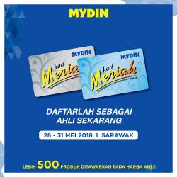MYDIN Kad Meriah Special Promotion at Sarawak Malaysia (28 May 2018 - 31 May 2018)