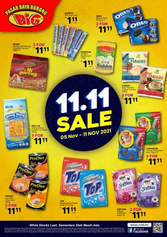 Pasaraya BiG 11.11 Sale (5 November 2021 - 11 November 2021)