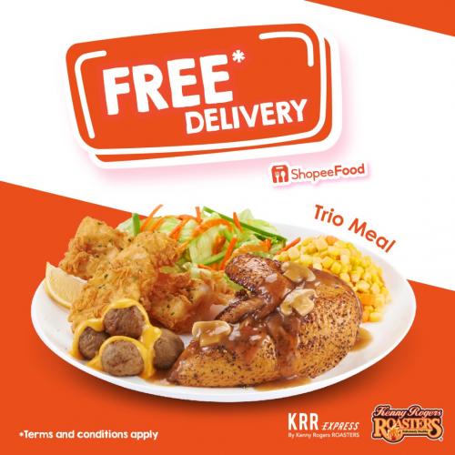 Kenny Rogers Roasters ShopeeFood FREE Delivery Promotion