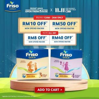 Friso Gold Lazada 11.11 Sale Up To RM50 Voucher (11 November 2021)