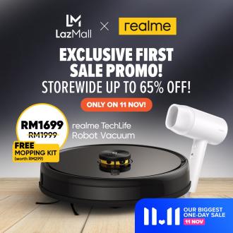 Realme Lazada Exclusive First Sale Promotion Up To 65% OFF (11 November 2021)