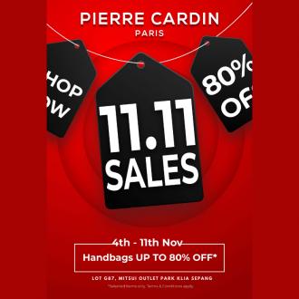 Pierre Cardin 11.11 Sale Handbags Up To 80% OFF at Mitsui Outlet Park (4 November 2021 - 11 November 2021)