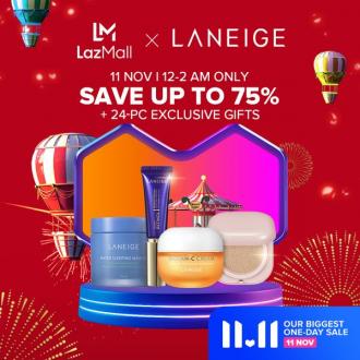 LANEIGE Lazada 11.11 Sale Up To 75% OFF (11 November 2021)