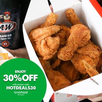 A&W Klang Valley GrabFood 30% OFF Promotion