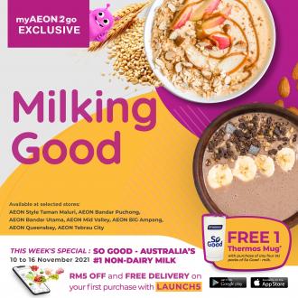 AEON myAEON2go So Good Milk Promotion (10 November 2021 - 16 November 2021)