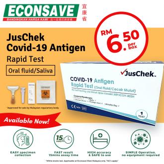 Econsave JusChek Covid-19 Antigen Rapid Test @ RM6.50 Promotion