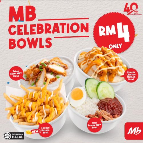 Marrybrown Celebrantion Bowls @ RM4 Promotion