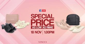 Padini Vincci Facebook Live Special Price Sale As Low As RM40 (18 November 2021)