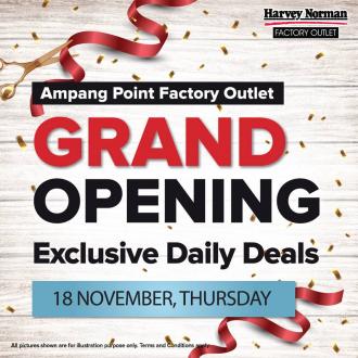Harvey Norman Factory Outlet Ampang Point Opening Promotion Daily Deals (18 November 2021)
